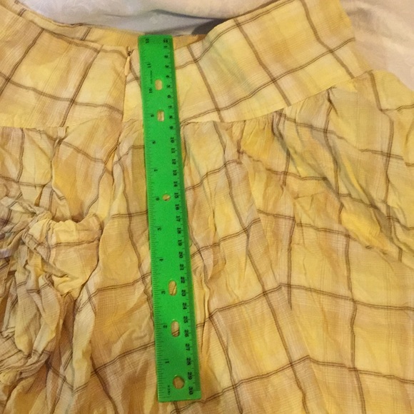 Girls skirt yellow plaid - Picture 6 of 8